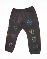 ABnormal Gallery Embroidered Face Sweatpants